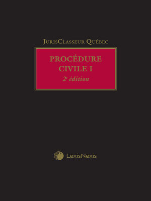 cover image of JCQ &#8212; Procédure civile I